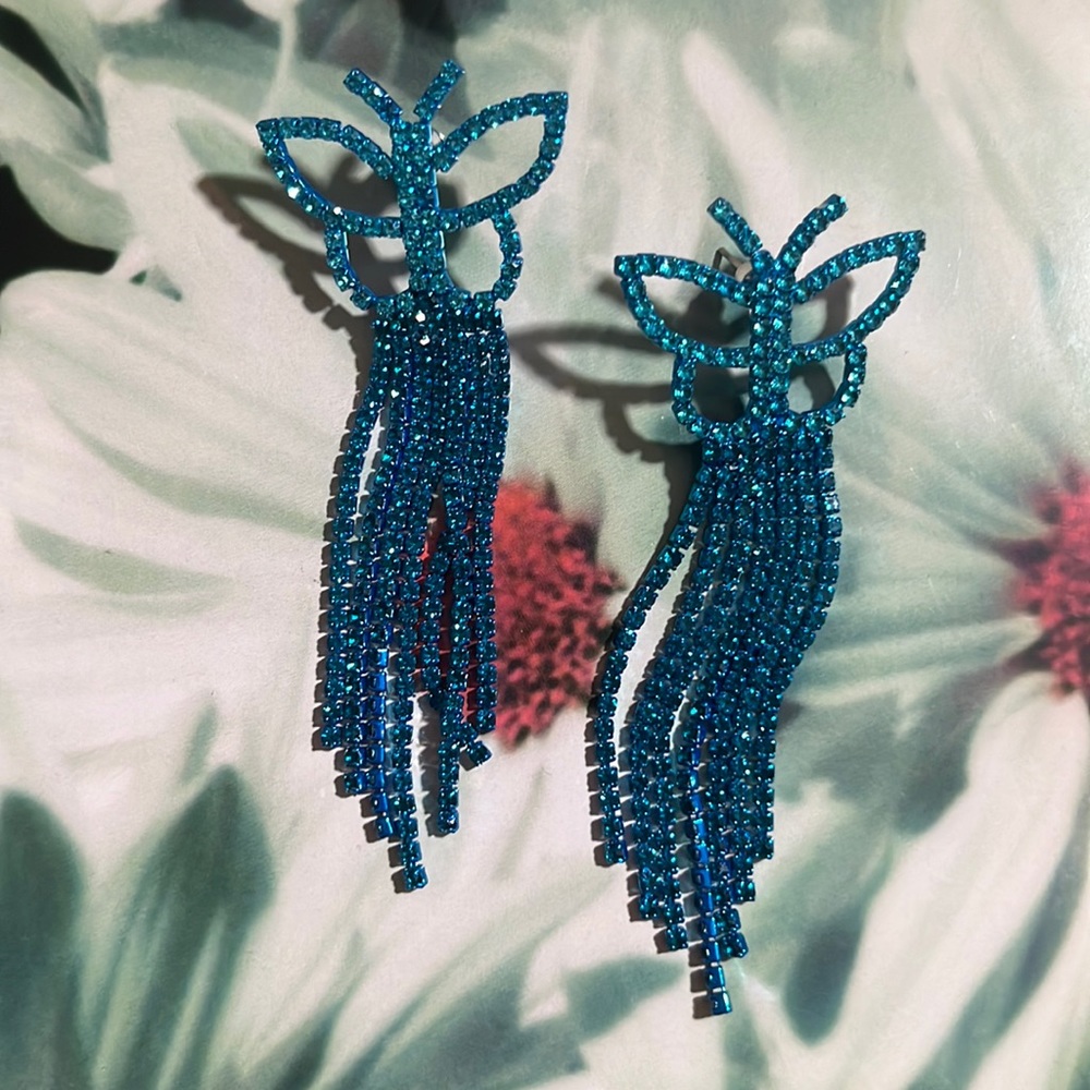 Blue Butterfly Earrings